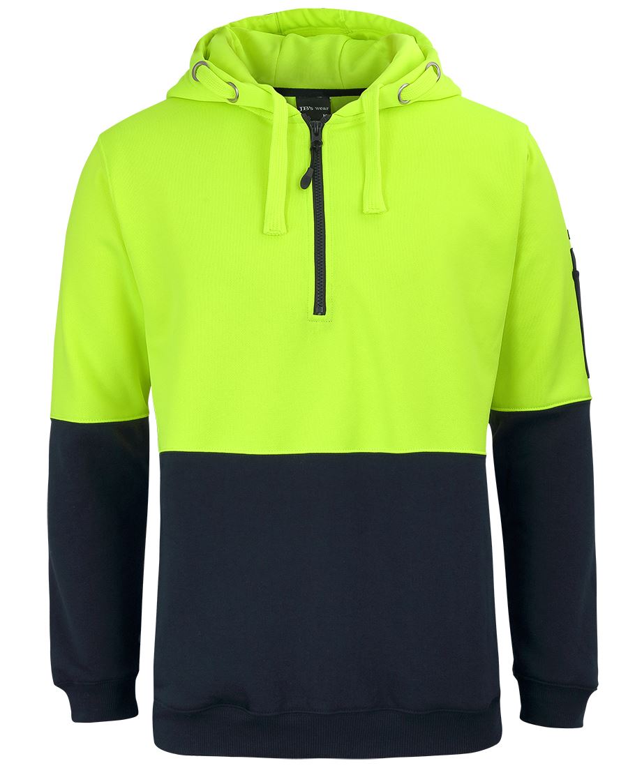 JB's Hi-Vis 1/2 Zip Fleecy Hoodie